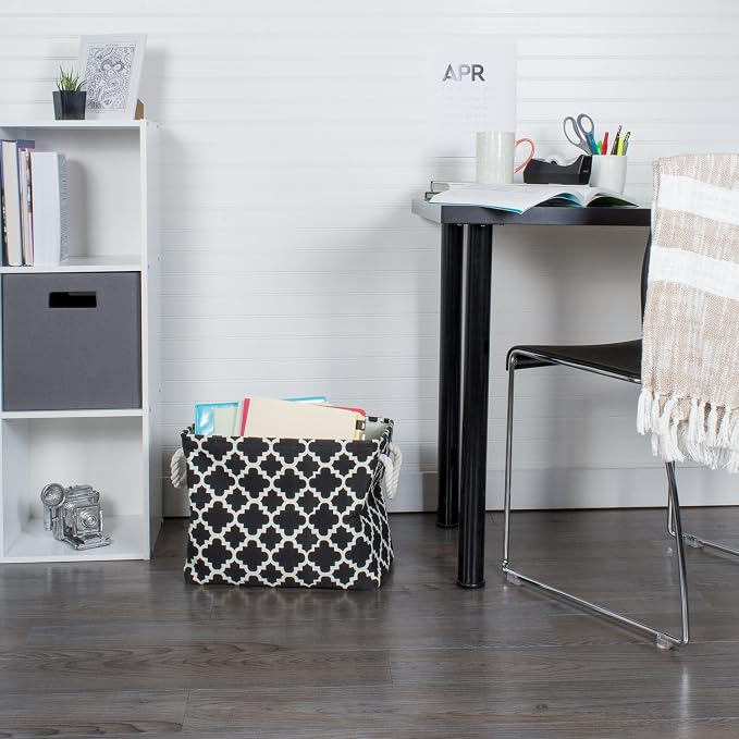 DII Polyester Container with Handles, Lattice Storage Bin - Image 7