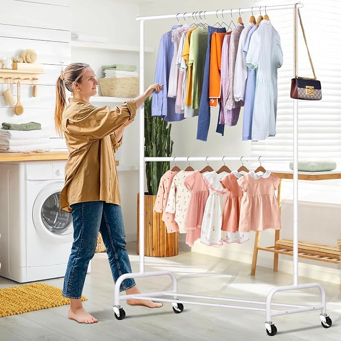 SLEEPING LAMB Double Rod Heavy Duty Clothes Racks - Image 7