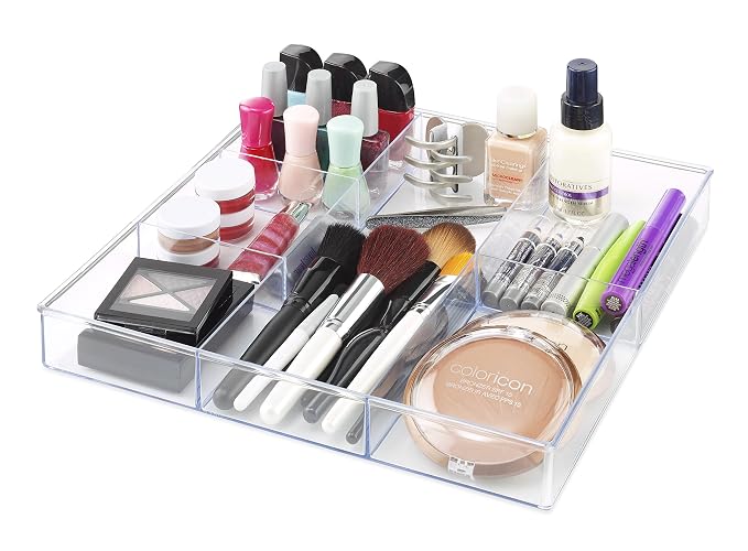 Whitmor 6-Section Clear Drawer Organizer - Image 2