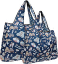 allydrew Large Foldable Tote Nylon Reusable Grocery Bag by allydrew