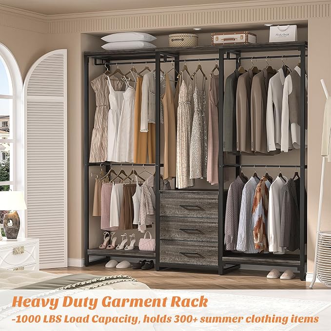 Aheaplus Garment Rack Heavy Duty Clothes Rack - Image 4