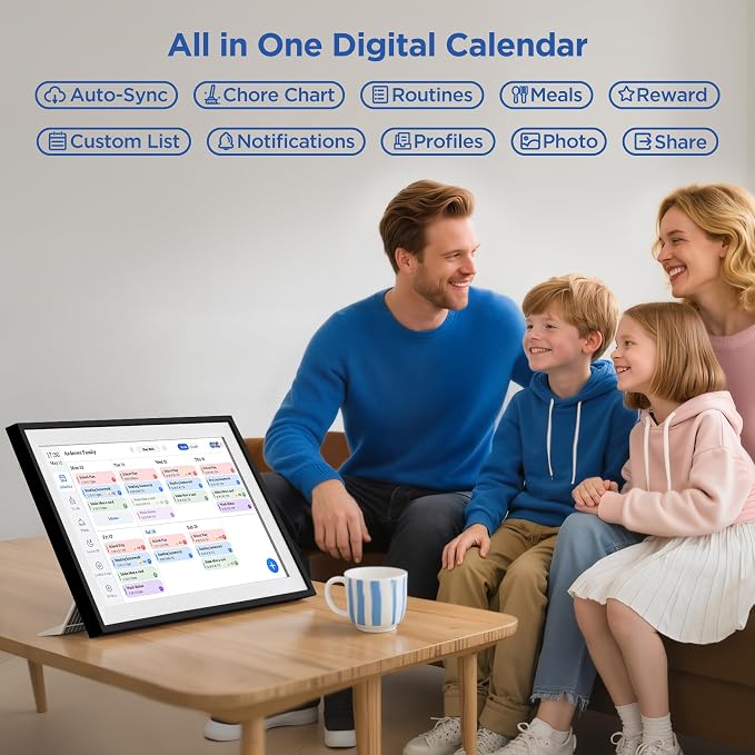 15.6 Inch Digital Calendar Chore Chart 1920 * 1080P Full HD Touchscreen - Image 3