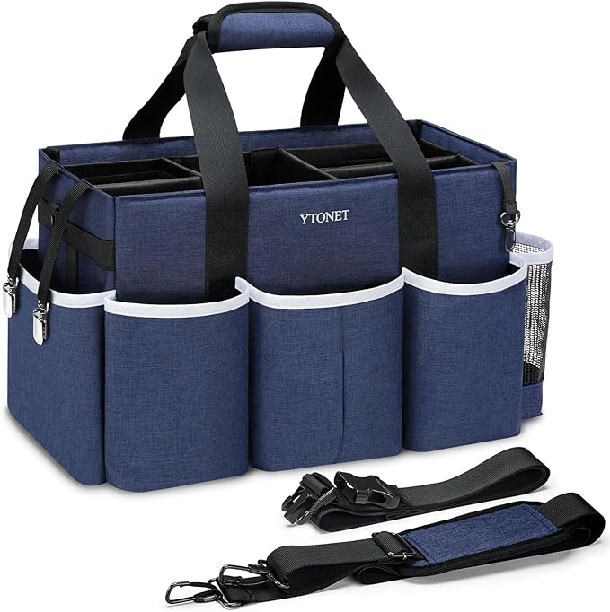 Ytonet Wearable Cleaning Caddy Bag, Large Cleaning Supplies Organizer by YTONET