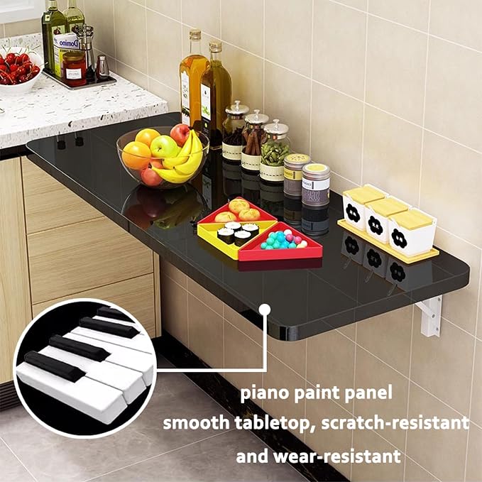 Laundry Table for Folding Clothes, Wall Mounted Folding Desk, Wall Table Fold - Image 4