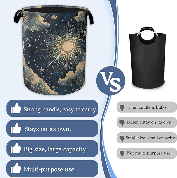 Sun Stars Moon Laundry Hamper - Image 3