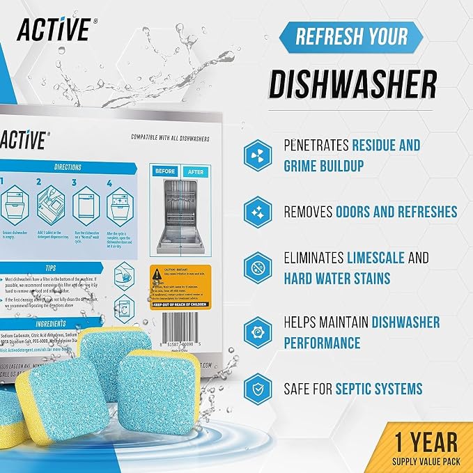 Washer Dishwasher Disposal & Coffee Cleaner Tablets - Image 3