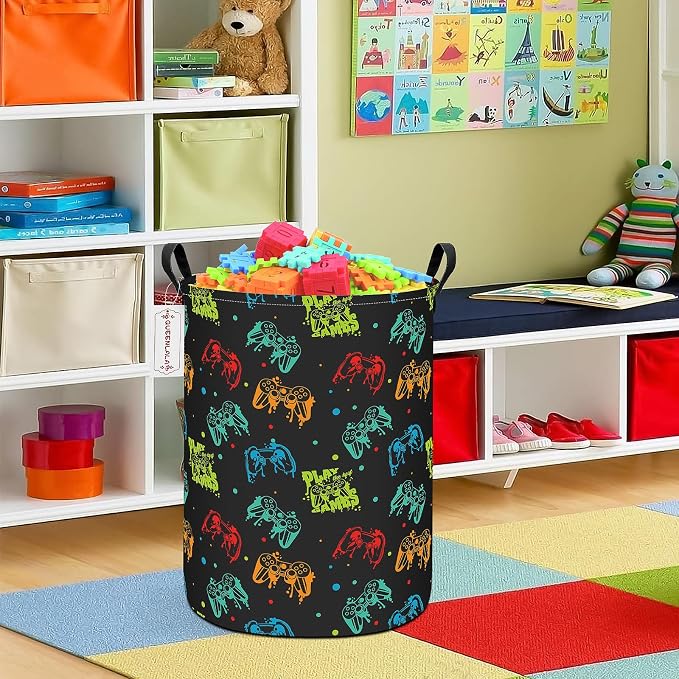 QUEENLALA Large Storage Basket, Laundry Hamper/Bathroom/Home Decor/Collapsible - Image 5