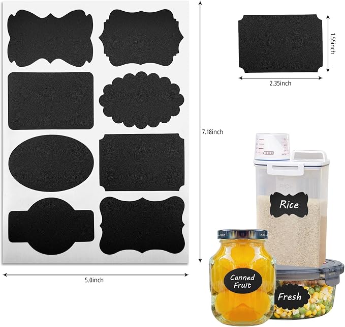 240 Pcs Labels for Jars, Pantry Labels, Food Label Stickers, Reusable - Image 2