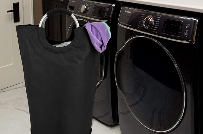 Handy Laundry Bag With Handles - 60L - Collapsible Fabric Laundy Hamper Bag - - Image 6