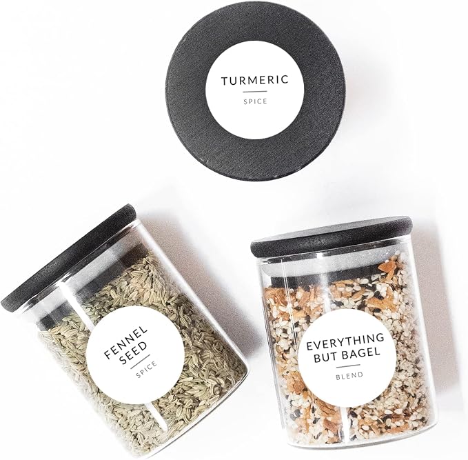 Round Spice Labels Stickers for Glass Jars - Image 8