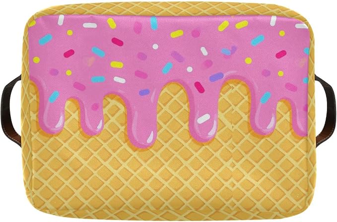 Wamika Ice Cream Drip Baseball Storage Basket - Image 8