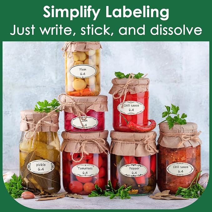 DGBDPACK 200 Dissolvable Canning Labels - Image 7