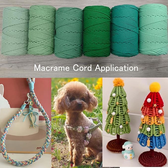 ROPEMATE 100% Cotton Macrame Cord 3mmx110Yards - Image 9