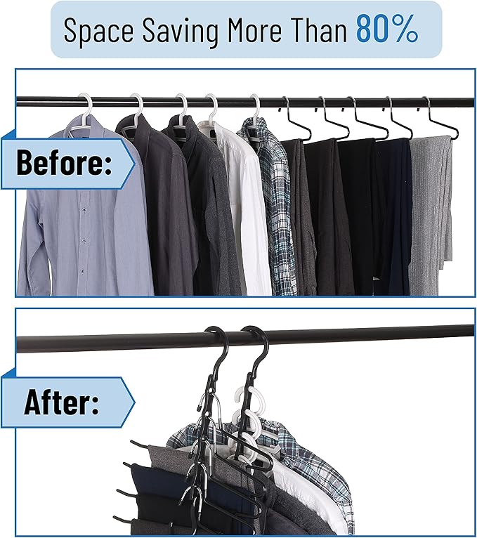Mr. Pen- Space Saving Hangers for Clothes, Bulk Plastic Multi Clothes Hangers - Image 6
