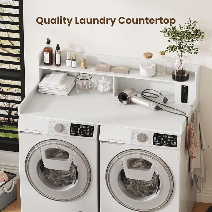 Upgraded 2-Tier Washer and Dryer Countertop - Image 5