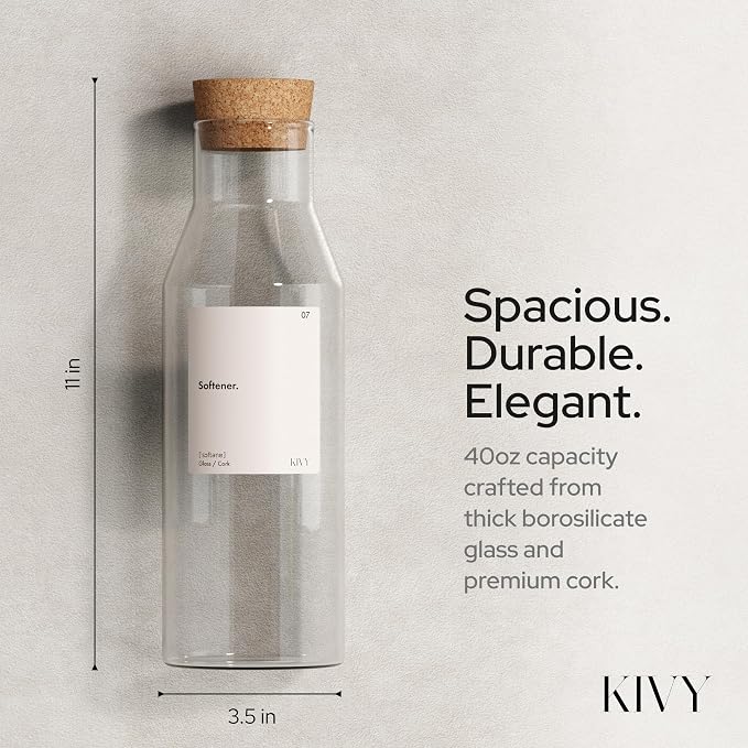 KIVY Glass Laundry Detergent Dispenser + Labels Glass Jars - Image 8