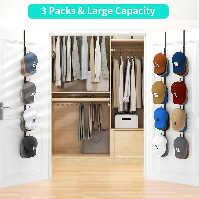 HapiRm Over Door Hat Rack - Image 6