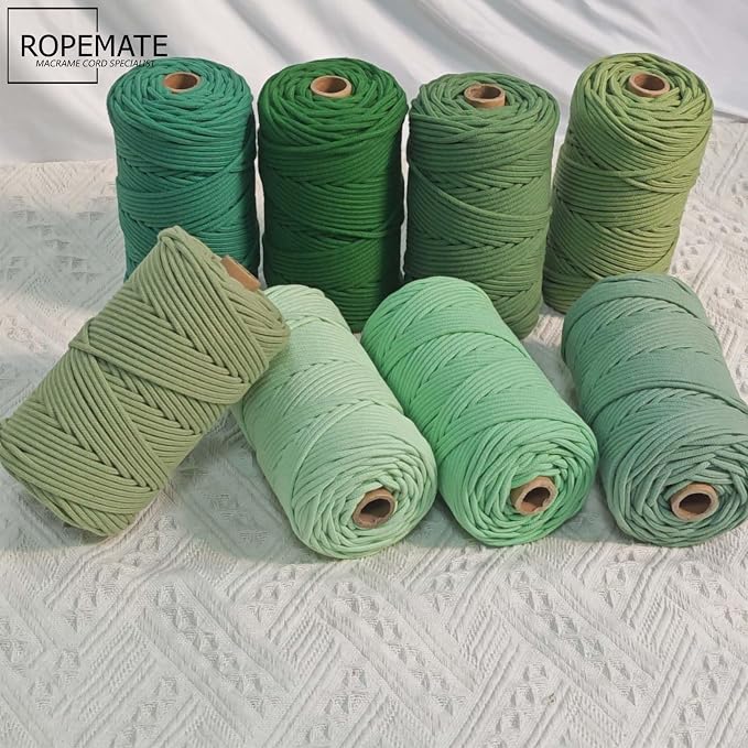 ROPEMATE 100% Cotton Macrame Cord 3mm x110Yards Soft Braided Cotton Rope String - Image 4