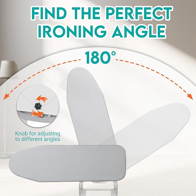 Wall Mounted Ironing Board, 180 Rotation, Space-Saving Fold Down - Image 3