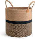 CHICVITA Extra Large Jute Woven Storage Basket by CHICVITA
