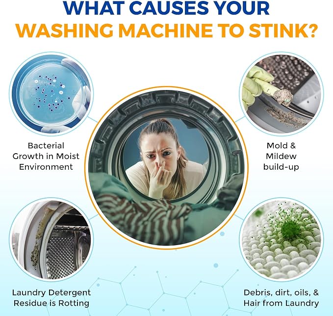 Bastion Washing Machine Cleaner, Deodorizer, & Descaler 6-Pack - Image 4