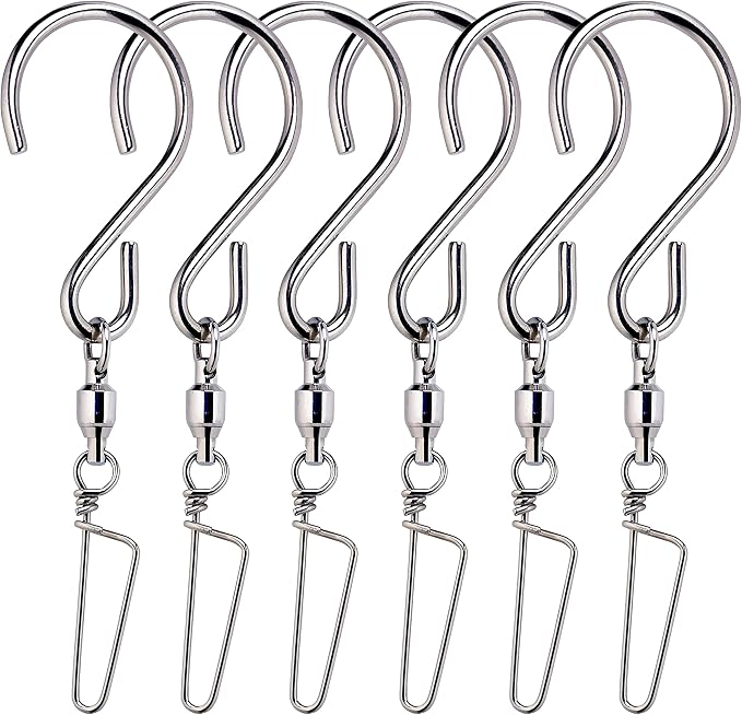 HS’s Creation 6 Pack S Hook Locking Clip Swivel by HSsCreation