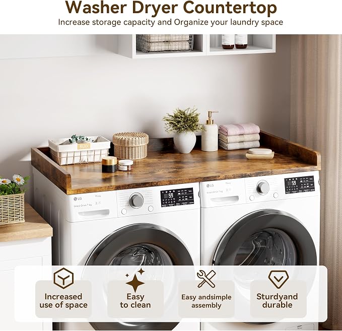 IDEALHOUSE 2-Tier Washer and Dryer Countertop - Image 3