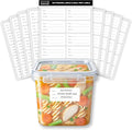200 Meal Prep Freezer Food Labels by SAVVYSORTED%C2%AE