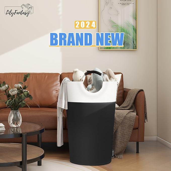 90L Laundry Basket, Collapsible Laundry Hamper - Image 6