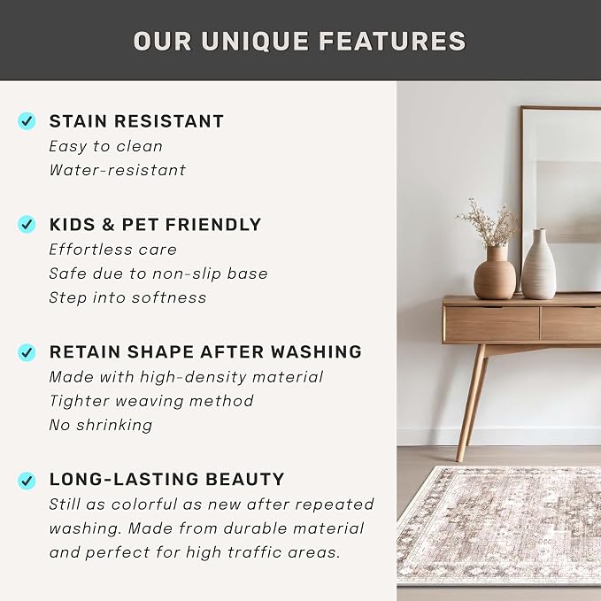 Non Slip Hallway Runner Rug - Image 7