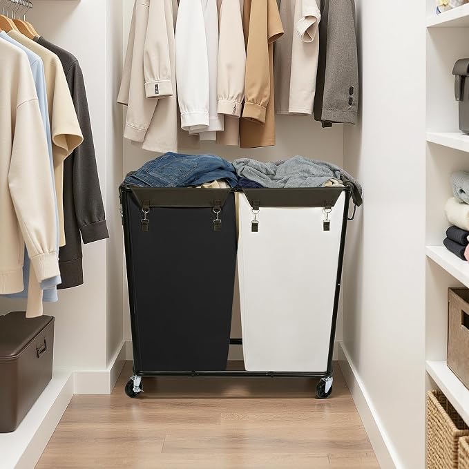 280L Rolling Laundry Basket - Image 2