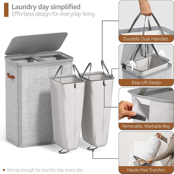 Sorbus Laundry Hamper with Lid - Image 5