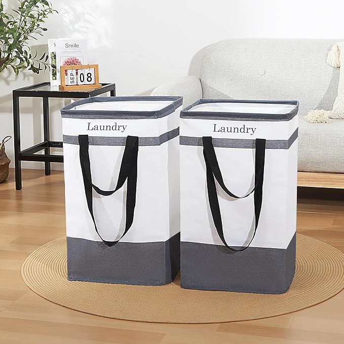 FairyHaus Laundry Basket 100L, Collapsible Laundry Baskets Hampers - Image 9