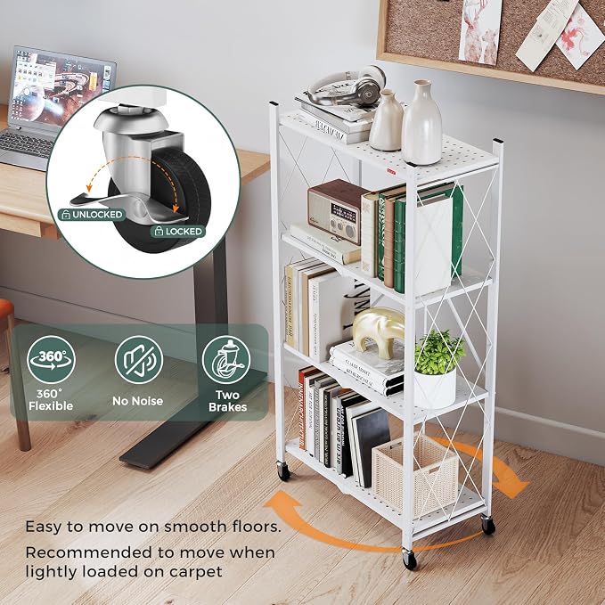 DEANIC 4 Tier Foldable Storage Shelves - Image 8
