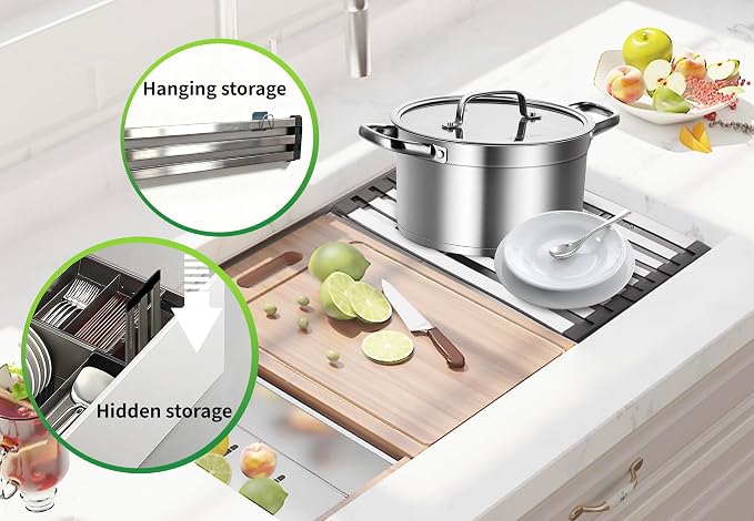 Over The Sink Kitchen Dish Drying Rack Organizer - Image 7