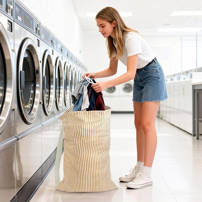 College Laundry Bag 29"×18", Waterproof Dirty Clothes Bag - Image 5