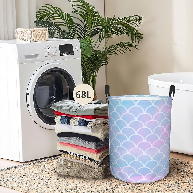 Laundry Basket, Dirty Clothes Basket, Foldable Waterproof Oxford Cloth Storage - Image 6