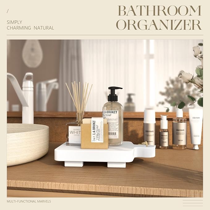 EOSAHR Decorative Wood Riser for Kitchen Decor : Modern Farmhouse Soap Holder - Image 4