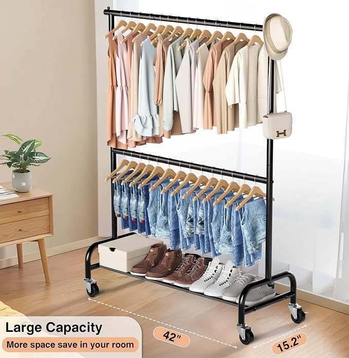 MISSLO Heavy Duty Clothing Racks - Image 4