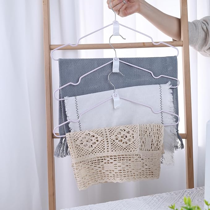 MCPINKY 50PCS Hanger Hooks, Hanger Connector Hooks Closet Space Savers - Image 5