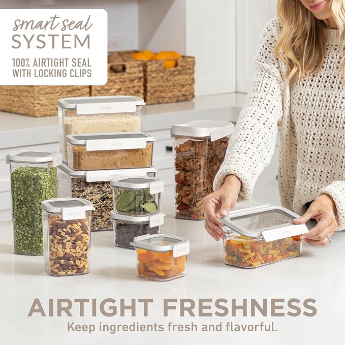 Bentgo Pantry - 22-Piece Airtight Food Storage Containers, Locking Lids - Image 4