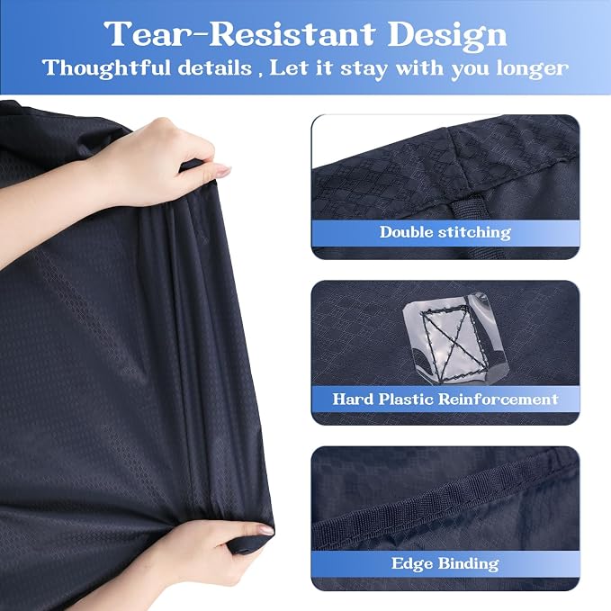 Heavy Duty Laundry Bag, Machine Washable Nylon, Splash-Resistant Dirty Clothes - Image 4