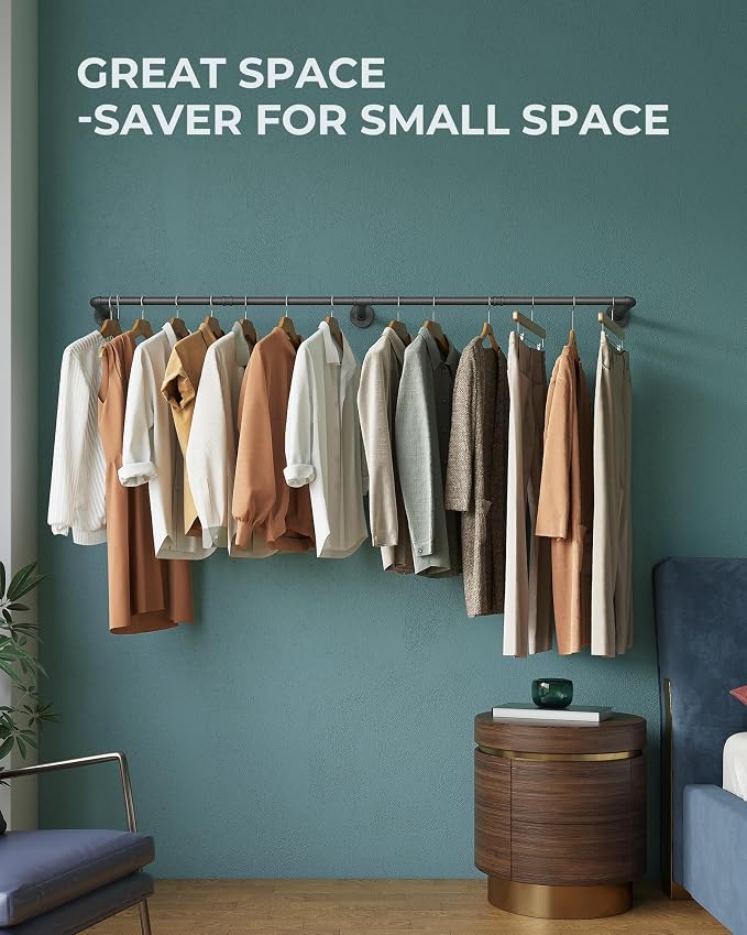 OROPY Clothes Rack, 65.7" Industrial Pipe Clothing Rack 2 Pack - Image 9