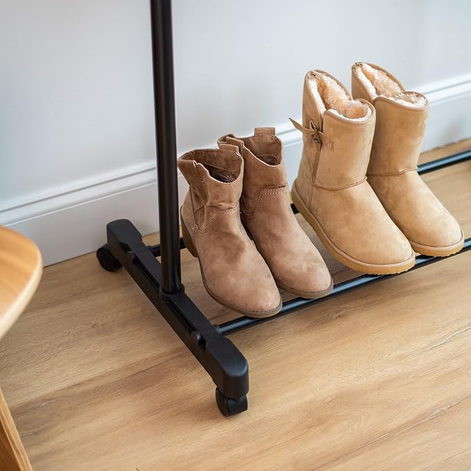 IRIS USA Clothes Rack, Portable Single-Rod Height Adjustable - Image 8
