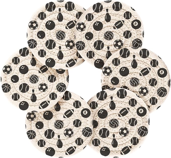 Black Ball Sports Coasters Set of 6 - Image 2