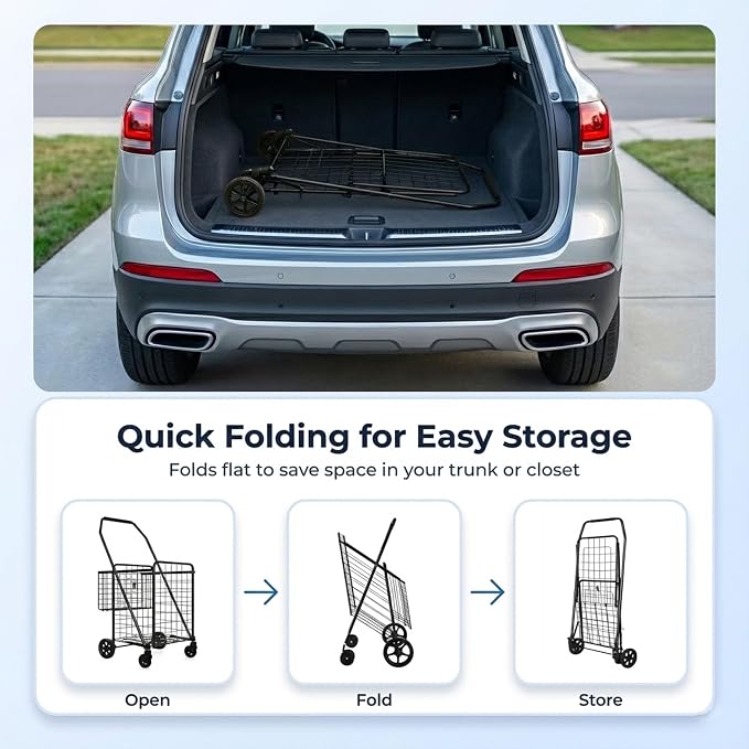 Zagtag® Folding Shopping Cart - Image 6