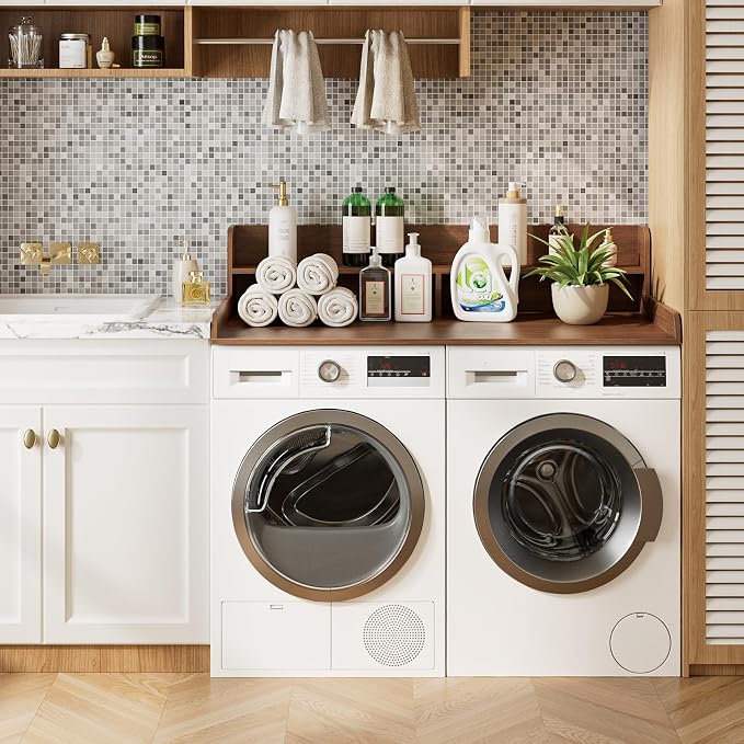 2-Tier Washer Dryer Countertop, Laundry Room Organization and Storage, 27.6" x - Image 7