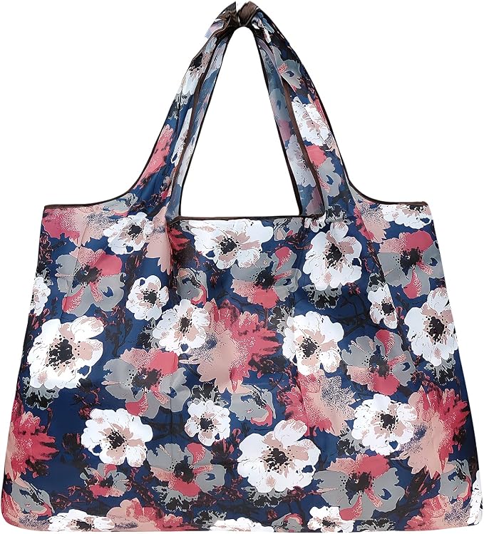 allydrew Large Foldable Tote Nylon Reusable Grocery Bag - Image 3
