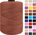 CAMAL Polypropylene Cord 3mm 185 Yards Colorful Polyester Yarn Handmade by CAMAL