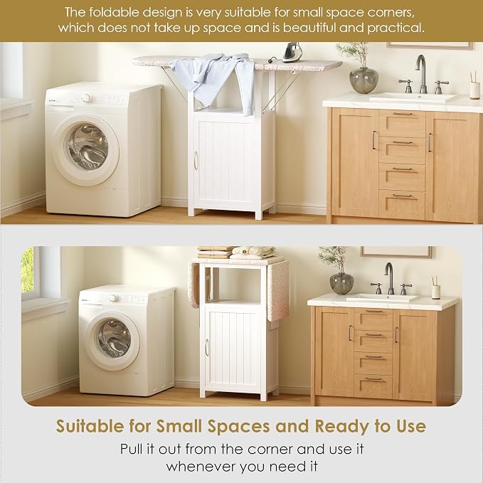 Ironing Board with Storage Cabinet, Folding Ironing Board with Extra Storage - Image 5